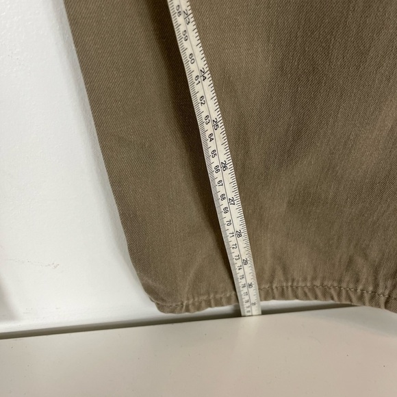 LEVI 505 Jeans Men's Size 42x32 Tan Relaxed Fit Straight Leg Mid Rise Denim - Picture 6 of 10